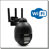 Уличная беспроводная поворотная 2х4Mp / Wi-Fi камера наблюдения CamHi Pro DL26W-4.0-WiFi с ДВУМЯ объективами