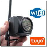 Антивандальная беспроводная уличная Tuya Wi-Fi миниатюрная камера 2Mp «HDcom T62-2-Tuya»