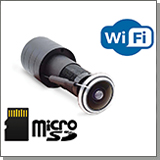Беспроводной WI-FI IP видеоглазок-камера KDM XM200-8GH с облачным хранением