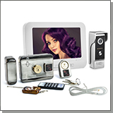 Комплект: цветной видеодомофон Eplutus EP-7100 и электромеханический замок Anxing Lock – AX066